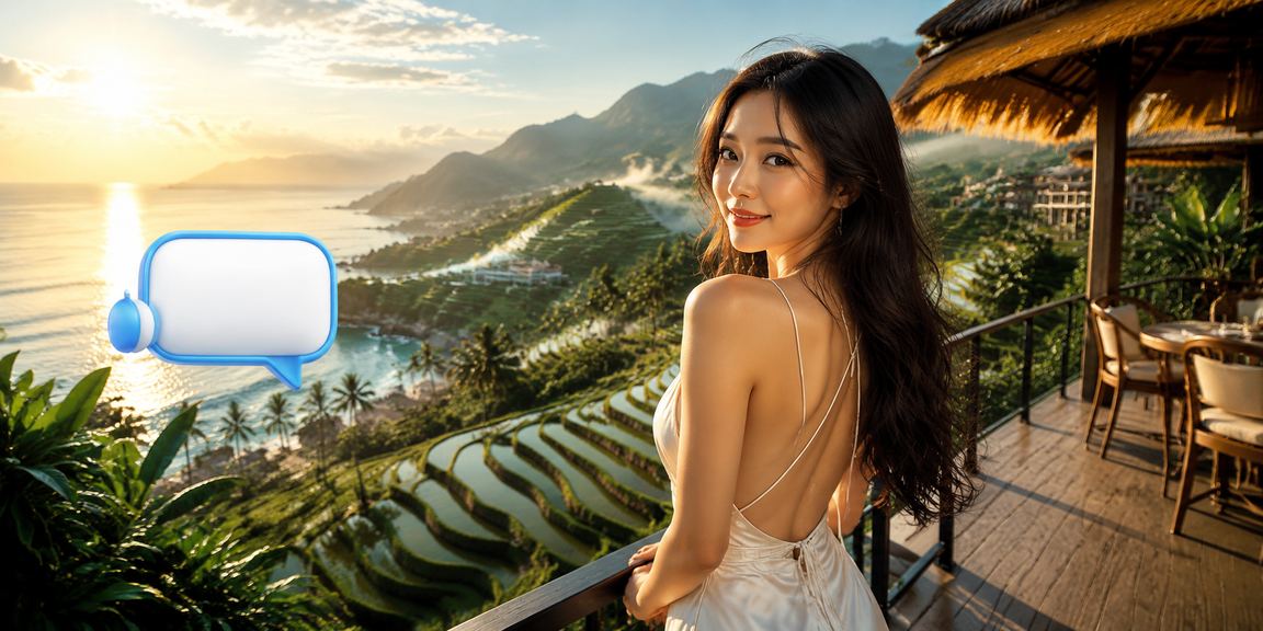 Khung cảnh bãi biển Sa Pa với người dùng trẻ xem lịch thi đấu thể thao trực tuyến trên điện thoại